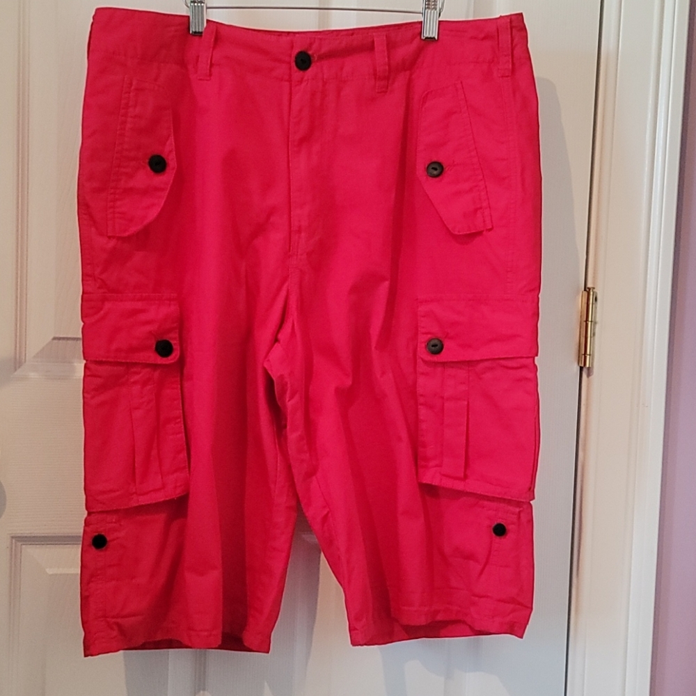 Rocawear Men’s Red Cargo Shorts